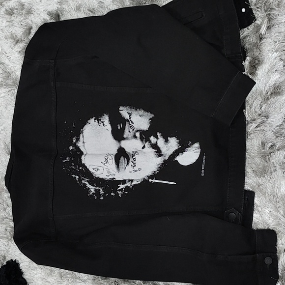 Black Denim Post Malone jacket - Picture 1 of 3
